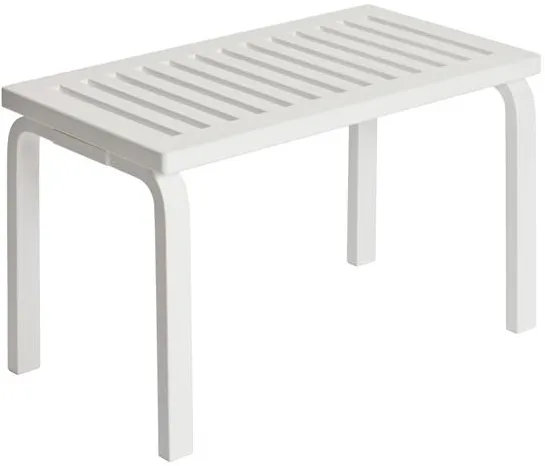 artek 153 长凳 尺寸 B 长72.5 厘米 白色漆面桦木