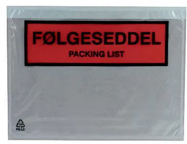 Docustick Standard 自粘送货文件袋,带印刷 C6 165 mm x 122 mm