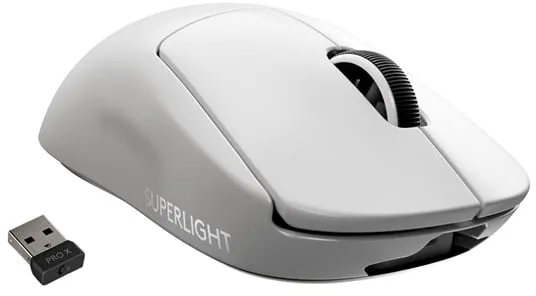 Logitech G PRO X SUPERLIGHT - 游戏鼠标 - 光学 - 5 个按钮 - 白色