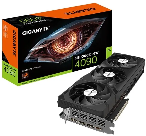GIGABYTE GeForce RTX 4090 WindForce V2 - 24GB GDDR6X 内存 - 显卡