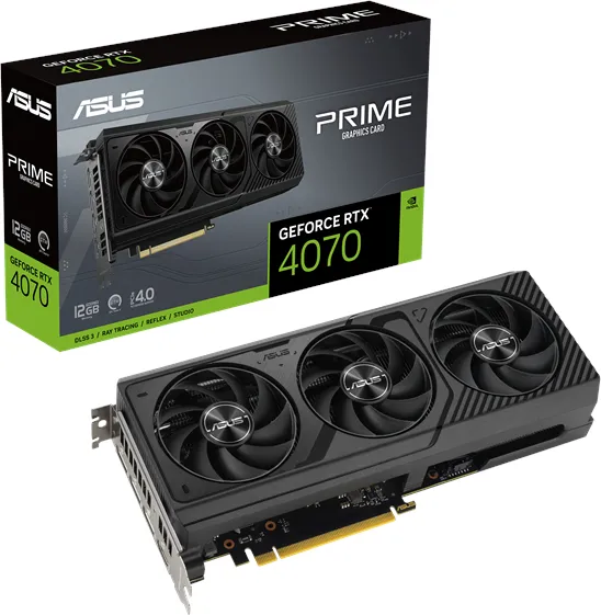 ASUS GeForce RTX 4070 Prime - 12GB GDDR6X 内存 - 显卡