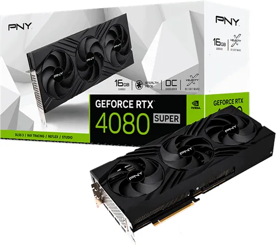 PNY GeForce RTX 4080 SUPER Verto Triple Fan - 16GB GDDR6X RAM - 显卡