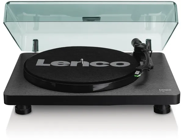 Lenco L-30BK 具有 USB/PC 编码功能的黑色唱机 - 黑色 - 黑色唱机